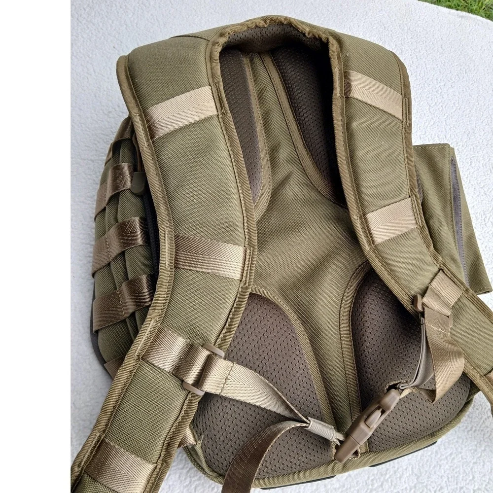 Roaring Fire Tactical Backpack Mens OS Green MOLLE Canvas Daypack